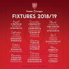 Arsenal All Fixtures