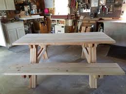 6 Heavy Duty Douglas Fir Picnic Table Etsy Picnic Table Picnic Bench Douglas Fir
