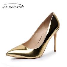 Maybe you would like to learn more about one of these? Oro 10 Cm Donne Tacchi Alti Eleganti Scarpe Tacco 12 Cm Sottile Tacco Point Toe Patent Leather Pumps Lady Shoes Heel Shoes Patent Leather Pumpsleather Pumps Aliexpress