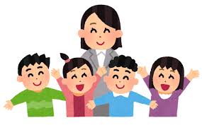 女性の先生と生徒のイラスト | かわいいフリー素材集 いらすとや