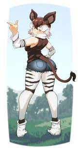 okapi (kemono friends) drawn by hatch_(hatch_box) 