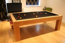The pool table dining table combination buffalo amsterdam fits in any modern or classic interior thanks to its luxurious solid wood and is available in 4 different colors and two sizes. Solid Oak Pool Table And Converting Pool Dining Table From Uk Bespoke Manufacturer