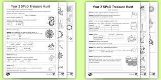Games stimulate their creativity and competitiveness allowing them to engage with the content and excel in the subject. Free Year 2 English Worksheets Pdf Spag Treasure Hunt