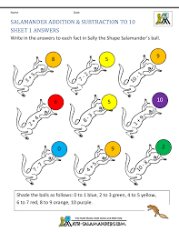 Math addition and subtraction coloring pages 1st grade. Addition Subtraction To 10 Coloring Sheets For Kindergarten