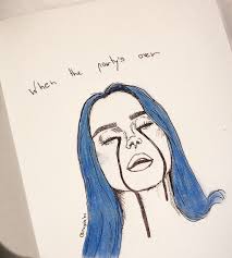 Fantastique Absolument Gratuit Billie Eilish Drawing Style Billieeilish Billieeilishfan En 2020 Dessin De Visages Dessin Au Crayon Dessins Faciles
