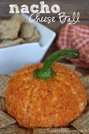 Pumpkin Shaped Nacho Cheese Ball Recipe Cheese Ball Recipes Cheese Ball Nacho Cheese