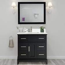 The collection's contrasting textures include a panel shelf, grid detailing, and smooth wood grid tops. Andover Mills Valor 36 Single Bathroom Vanity Set With Mirror Reviews Wayfair