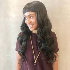 Full fringe with long hair 35 Instagram Popular Ways To Pull Off Long Hair With Bangs In 2021