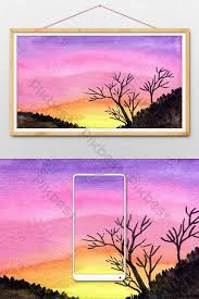 Jom download bermacam contoh poster mewarna pemandangan sumber : Gambar Pemandangan Dengan Cat Air
