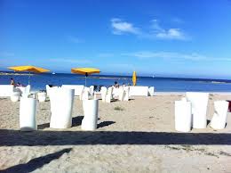 Ivan bokalo arch / beach restaurant. Strand Collados Beach Strandbar La Manga Murcia Spain Enjoyment