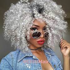 See more ideas about permed hairstyles, curly hair styles, hair styles. New Fashion White Wig Afro Curly Hair Wigs For Women Color White Couleur Blanc Wish