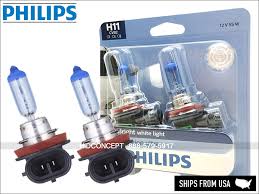 Details About New Philips H11 Crystal Vision Ultra Hid Look Bulbs 12362cvb2 55w 12v Dot 4000k