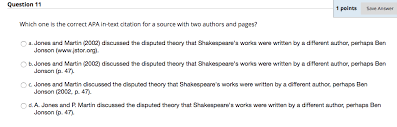 Generate shakespeare citations in seconds. Solved Question 11 1 Points Save Answer Which One Is The Chegg Com