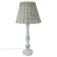 Pour un lampadaire (ou lampe sur pied). Lampe Bois Abat Jour Osier Lampes A Poser Pier Import