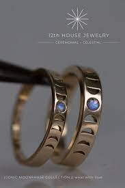 Iconic Moonphase Collection 12th House Jewelry Wear With Love Moon Phase Ring Celestial Jewelry Moon Phases