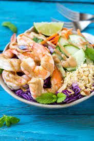 Add more water, one teaspoon at a time, if you prefer a thinner sauce. Healthy Shrimp Salad With Peanut Dressing Recipe Healthy Fitness Meals