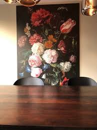 oude meesters hollandse meesters op canvas behang en meer werk aan de muur glazen vaas stilleven vaas