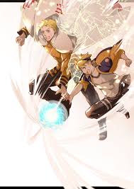 Father And Son It S Just Like Naruto And Minato When They Combined Their Rasengan Uzumaki Naruto Boruto Manga Anime
