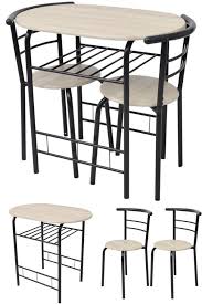 Breakfast Dining Bar Set Bistro Table Chairs 3pc Compact Home Kitchen Furniture Kitchen Furniture Bistro Table Dining Bar Set