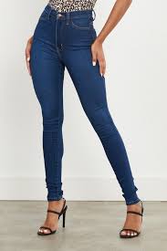 High Rise Denim Skinny Jeans