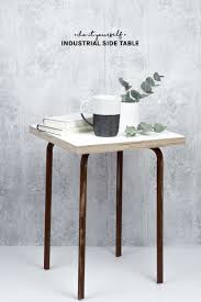 Diy Wohnen Beistelltisch Bauen Im Industrial Design Mit Rost Effektlack Die Anleitung Inkl Video Fin Diy Beistelltisch Mobel Selber Machen Wohnaccessoires