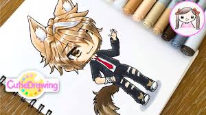 Pics pixilart gacha bases free online pixel art drawing tool. Practicing Drawing With Copic20 Gachalife Character You Requested Youtube