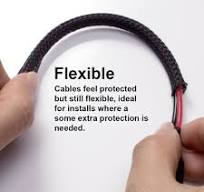 25ft -1/2 inch Flexible PET Expandable Braided Cable Sleeve ...