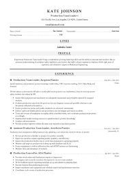 Full Guide Production Team Leader Resume 12 Samples Pdf 2020
