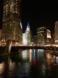 Changing Seasons In Chicago City Lights At Night Chicago Skyline Chicago