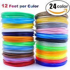3d Pen 3d Printer Filament 1 75mm Pla Filament Pack Of 24 Different Colors High Precision Diameter Filament Each Color 12 Fe 3d Pen 3d Printer Pen Pen Refills