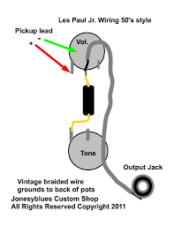 Here is a way to get a master volume control without having to mess around with removing or running any wires in your guitar. Lp Jr Diy Wiring Kits 30 S H My Les Paul Forum