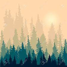 100% royalty free · background & texture pics Landscape With Silhouettes Of Fir Trees Silhouette Vector Illustration Royalty Free Cliparts Vectors And Stock Illustration Image 39845110