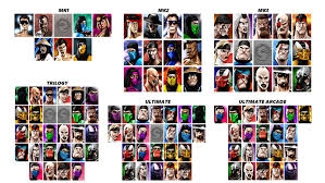 The characters of mortal kombat have since become iconic, and many of them have become this diversity leads to selectable characters being able to unleash vicious finishing moves in the form of. Evgeny Yurichev Mortal Kombat 1 2 3 Ultimate And Trilogy Character Roster Arts