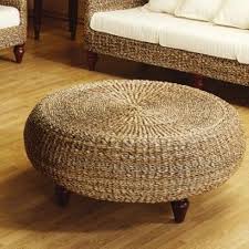 15 Modern Round Ottoman Designs Rilane We Aspire To Inspire Wicker Ottoman Round Ottoman Eclectic Ottomans And Cubes