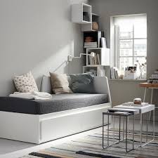 Flekke Bedbank Met 2 Lades 2 Matrassen Wit Malfors Middelhard 80x200 Cm Ikea Day Bed Frame Ikea Daybed