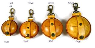 Round Yellow Leather Coin Purse Original,real  Leather,pouch,wallet,handmade,crafted,hard,keyring,money  Pouch,moulded,molded Rigid