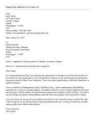 Quality assurance resume education example. Sample Cover Letter For Resume Quality Assurance