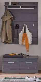 Garderoben set in wildeichefarben spiegel (vierteilig). Garderobe Amanda Hochglanz Grau Set 2 Teilig 91 Cm