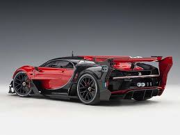 Bugatti Vision Gran Turismo 16 Italian Red And Black Carbon 1 18 Model Car By Autoart Bugatti Car Model Car