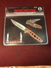 Price winchester 3 piece in box 4660213a in tin gift set / winchester 3 piece knife gift set limited edition for sale online : Winchester Knife Sets Limited Edition 2008 Knives 3 Wood Handled In Gift Tin For Sale Online Ebay