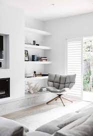 These Black And White Rooms Will Never Go Out Of Style Cozy Living Room Furniture Modern White Living Room House Interior