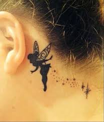 Kulak Arkasi Melek Dovmesi Behind Ear Fairy Tattoo Sevimli Dovmeler Mini Tattoos Gobek Dovmeler