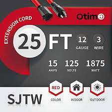 Original heavy duty storage straps wrap perfect garage organisation. Otimo 25 Ft 12 3 Sjtw Outdoor Heavy Duty Extension Cord Professional Series 3 Prong Extension Cord Red Pricepulse