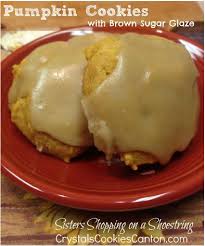 Pumpkin Cookies Recipe With Brown Sugar Glaze Sisters Shopping Farm And Home Recipe Pumpkin Cookie Recipe Brown Sugar Recipes Pumpkin Cookies