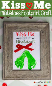 Little white lie by usa today bestselling author christine bell and author riley murphyleah latrelle has landed herself in the proverbial holiday hot seat. Kiss Me Under My Mistletoe Footprint Craft And Free Template