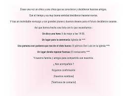 No te preocupes, pues a. 50 Textos De Ejemplo Para Invitaciones De Boda Originales