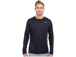 Nike Legend 2 0 Long Sleeve Tee Obsidian Metallic Silver Men S T Shirt No One Strives To Become Mens Long Sleeve Tee Long Sleeve Tshirt Men Long Sleeve Tees