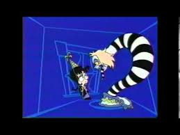 Beetlejuice the show s title card, depicting lydia deetz (left) and beetlejuice (right) genre black comedy adventure. Beetlejuice Cartoon Network Bumper Rare Blue Version Youtube