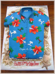 Bjs Themed Cake Options Hawaiian Shirt Surprise 50th Birthday Party Luau Cakes Hawaiian Birthday Cakes
