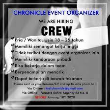 Halaman 1 dari 56 lowongan. Lowongan Event Organizer Surabaya Portal Jobs Lowongan Kerja Indonesia Terbaru